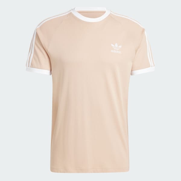 Beige Adicolor Classics 3-Stripes Tee