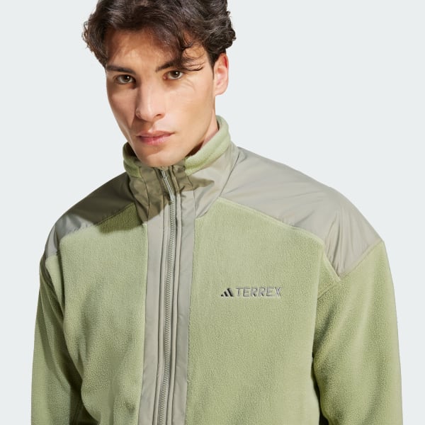 adidas Multi CLIMAWARM Fleece Jacket - Green | adidas India