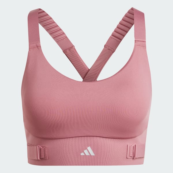 Pink FastImpact Luxe Run High-Support Bra