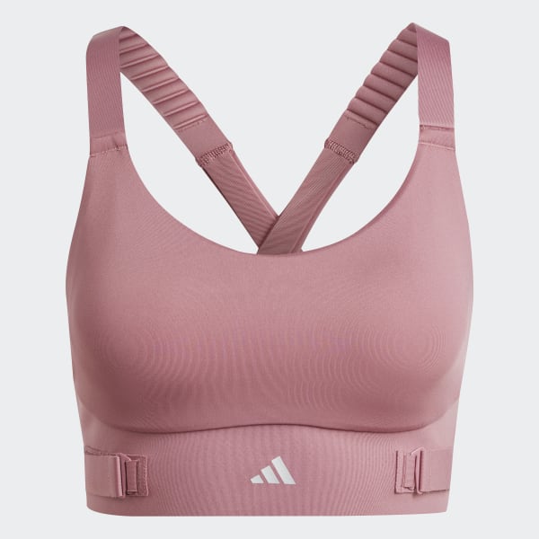 adidas FastImpact Luxe Run High Support Bra Pink adidas Thailand