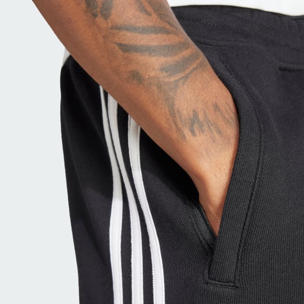 Adidas 3 stripe fleece shorts online