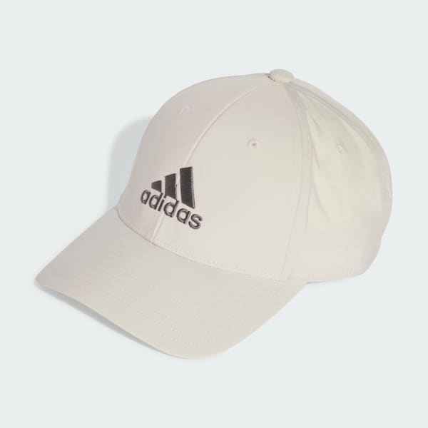 Beige Embroidered Logo Lightweight Baseball Cap