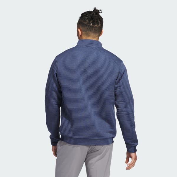Blu Pullover testurizzato con zip da ¼ Ultimate365 DWR