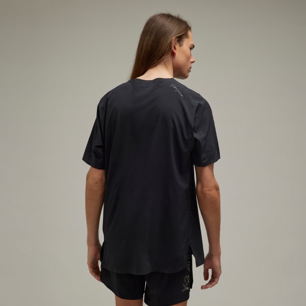 Noir T-shirt de running léger Y-3