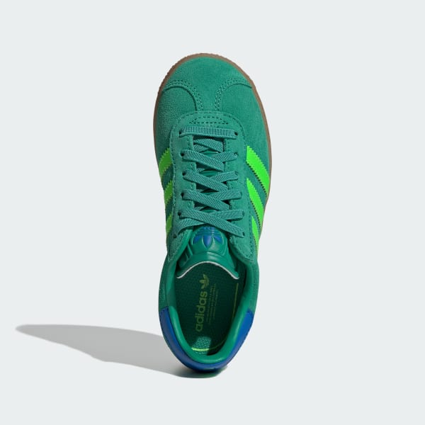 Grun Gazelle Comfort Closure Elastic Lace Kids Schuh