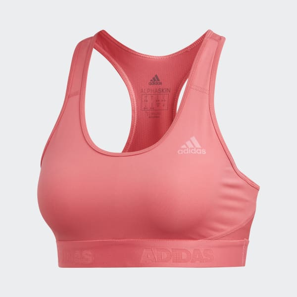 adidas Don t Rest Alphaskin Sports Bra Pink adidas New Zealand