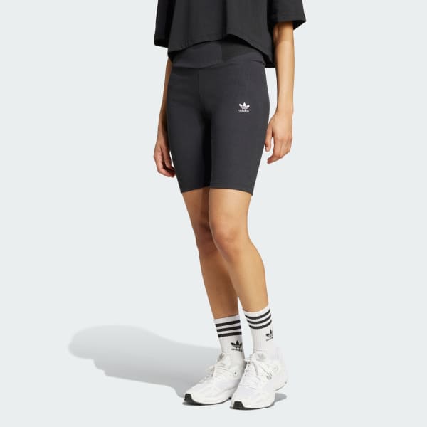 Black Essentials Rib Short Leggings