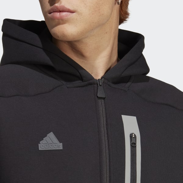 Czerń Designed for Gameday Full-Zip Hoodie ECT73