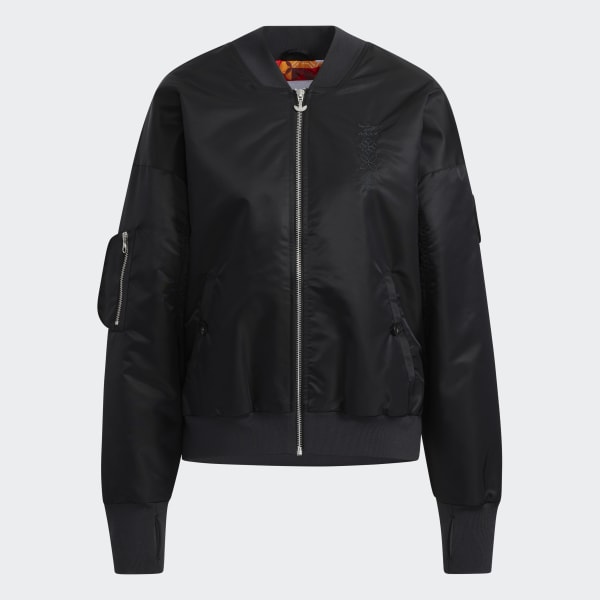 adidas Lunar New Year Bomber Jacket Black women lifestyle adidas US