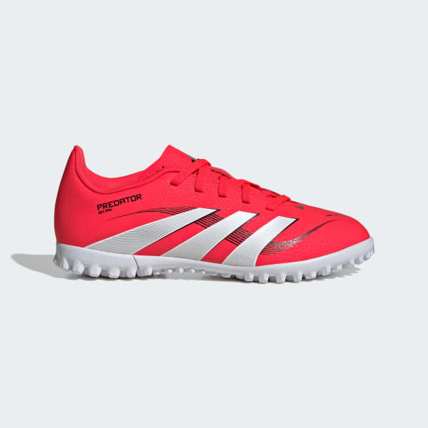 Red Predator Club Turf Boots Kids