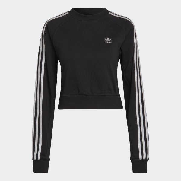 Black Adicolor Classics High Shine Crew Sweatshirt