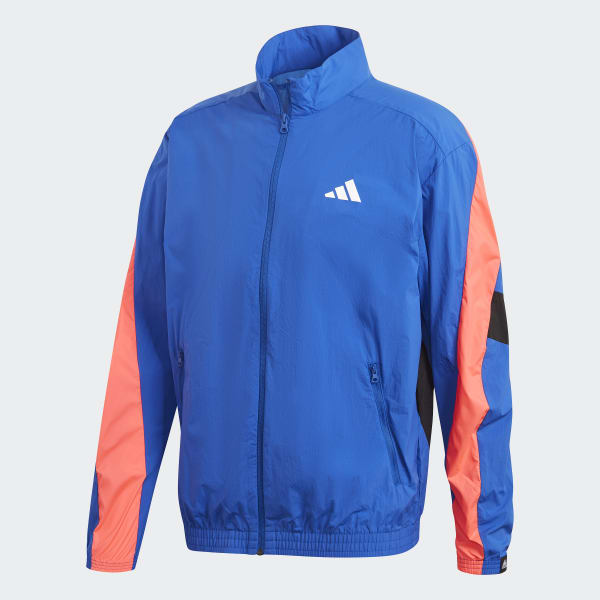 Blue Woven Tape Track Jacket IPD43