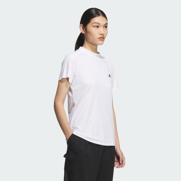 ホワイト 【ゴルフ】AEROREADY デボス モックネック 半袖シャツ