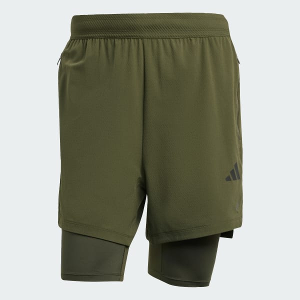 mau-xanh-la Quần Short 2 Trong 1 PrimeLift