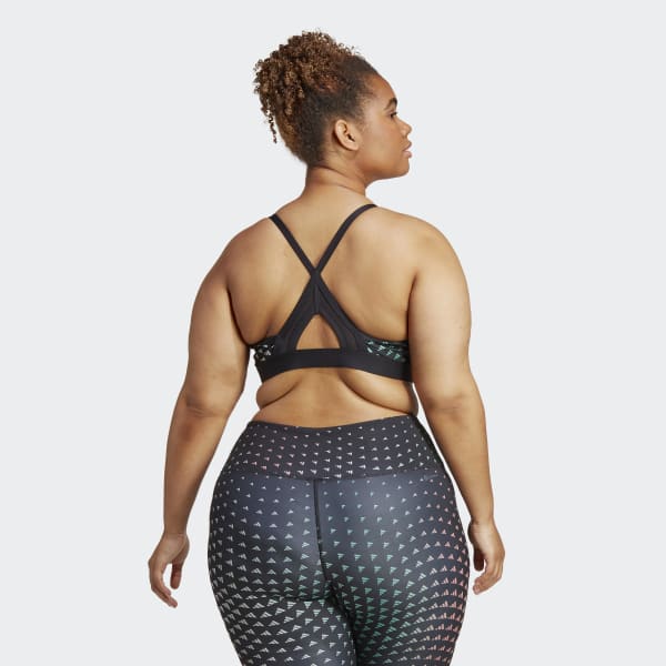 cerná Podprsenka Aeroreact Training Light-Support (plus size)