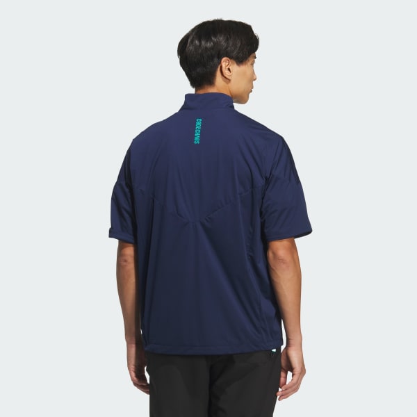 ブルー 【ゴルフ】コードカオス ハーフジップSSウィンド