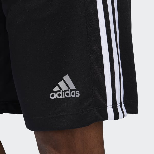 adidas D2M 3-Stripes Shorts - Black | adidas Philipines