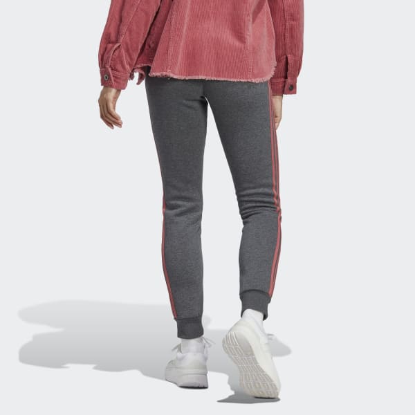 adidas Essentials Fleece 3-Stripes Pants - Grey | Women's Training | adidas  US