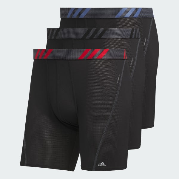 adidas Men's Sport Performance Mesh Boxer Brief Underwear (2 Pack)