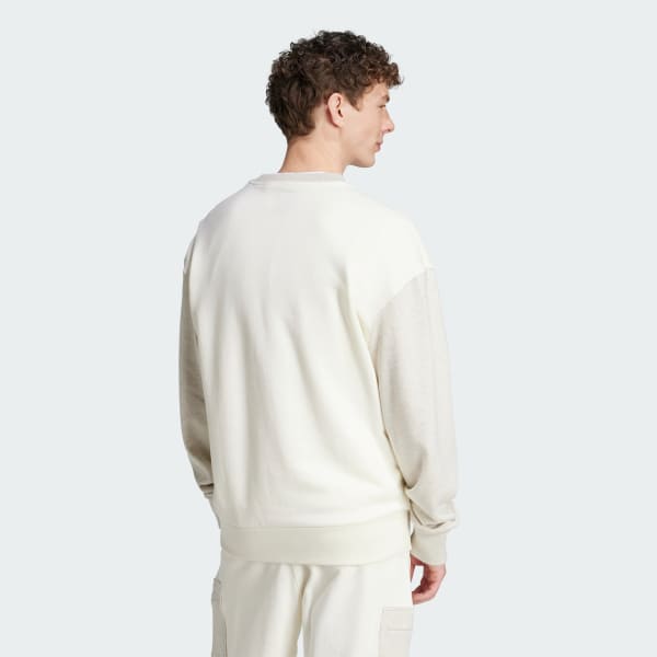 Bianco All SZN French Terry Colorblock Crew Sweatshirt