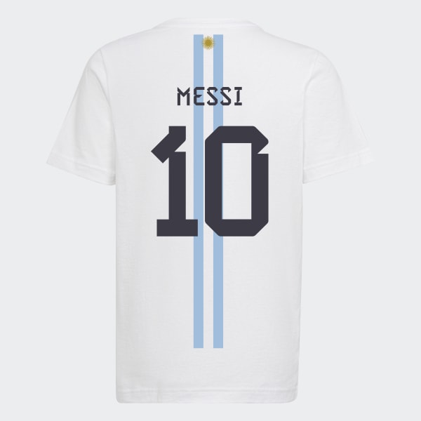 Stof Gasvormig Vroegst adidas Messi Football Number 10 Graphic T-shirt - wit | adidas Belgium