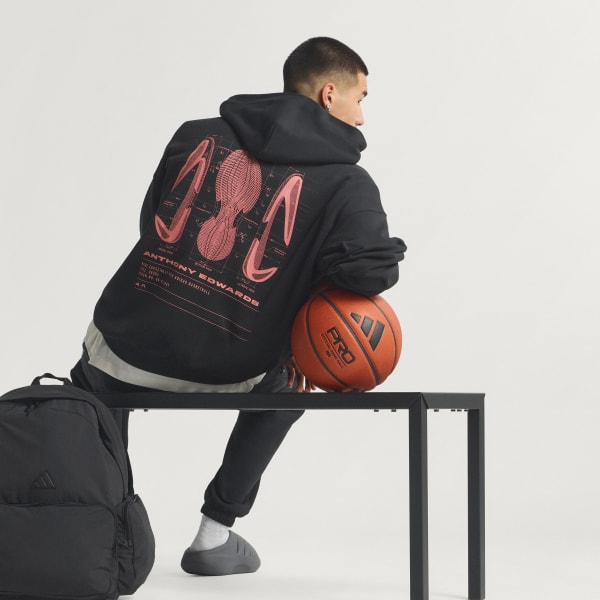 zwart Anthony Edwards Schematic Hoodie