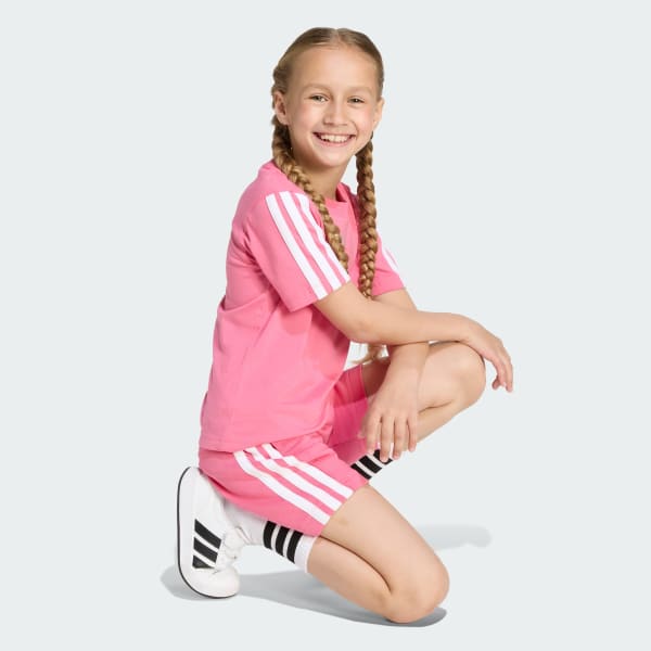 Rosa Camiseta Essentials Infantil