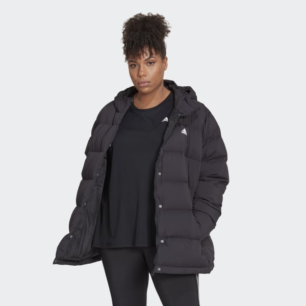 cerná Bunda Helionic Hooded Down (plus size) L4891