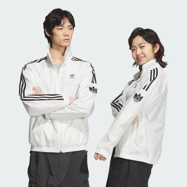 White 레트로 트레포일 재킷 (젠더 뉴트럴)