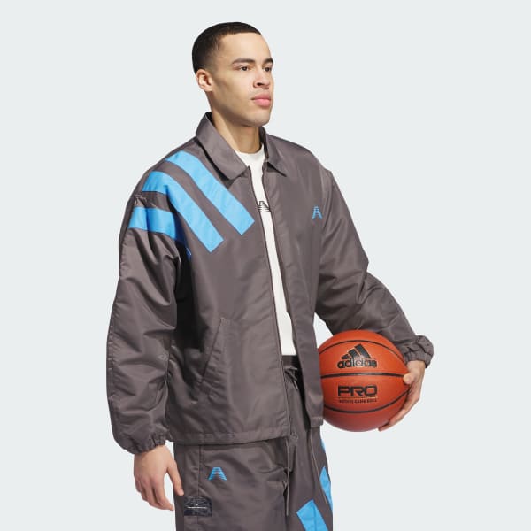 Adidas satin coach jacket on sale