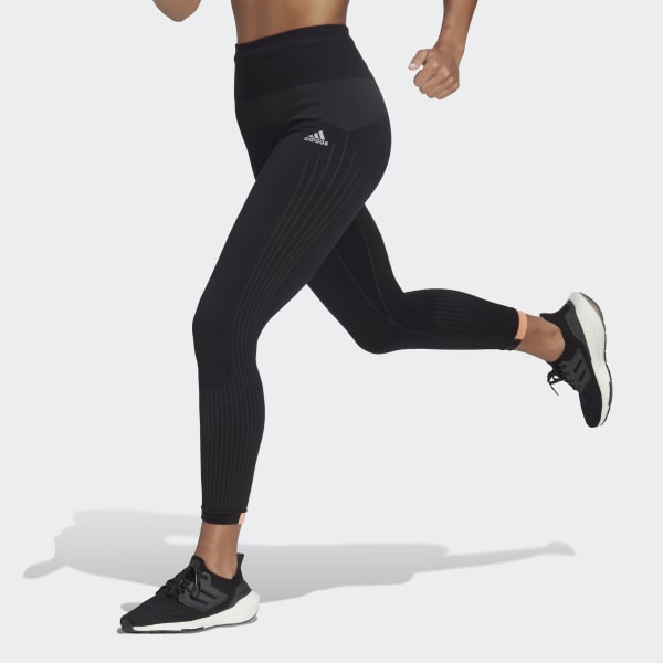 Noir Tight long de running hiver Aeroknit TI645