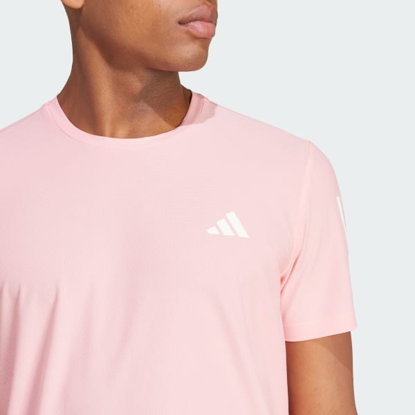 adidas Own the Run T Shirt Pink adidas UK