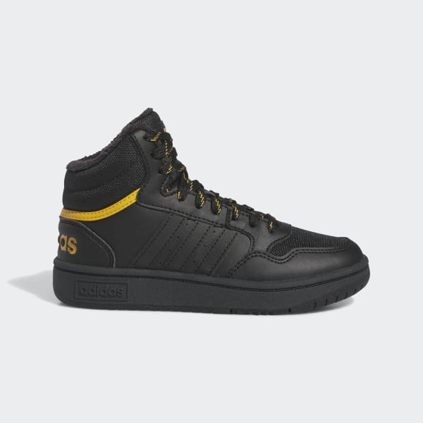 Schwarz Hoops Mid 3.0 Kids Schuh