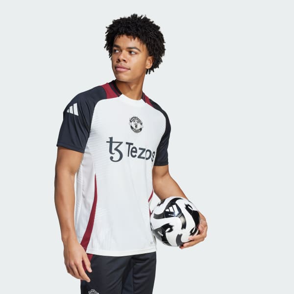 Weiss Manchester United Tiro 24 Pro Trainingstrikot
