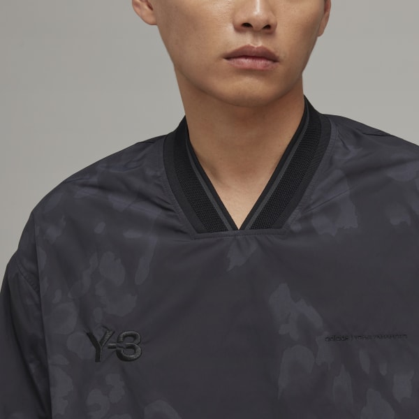 Nero Y-3 3-Stripes Long Sleeve Tee