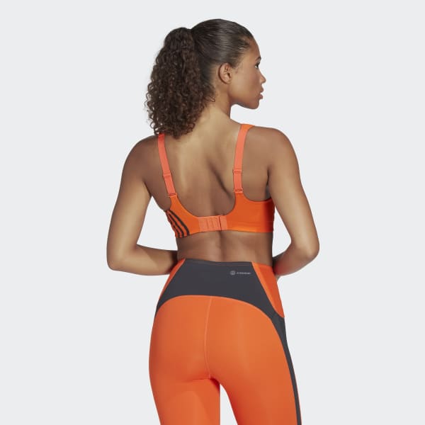 Pomarańczowy adidas TLRD Impact Training High-Support Bra NQ206