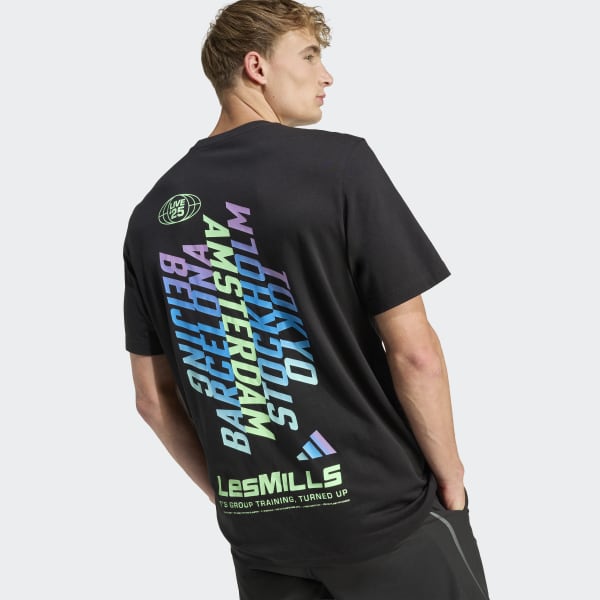 アディダス Les Mills ツアーグラフィックTシャツ - ブラック