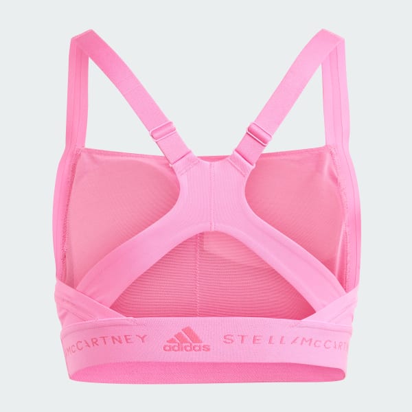Pink adidas by Stella McCartney TruePurpose Medium Support bh