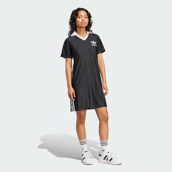 noir Robe fines rayures 3 bandes Adicolor