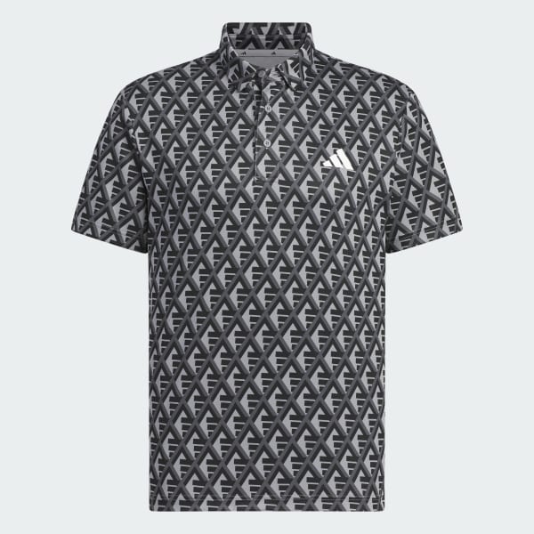 Grey AEROREADY AOP Short Sleeve Polo Shirt
