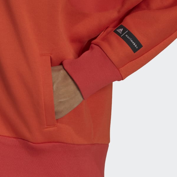 Orange Veste de survêtement à capuche Marimekko KO204
