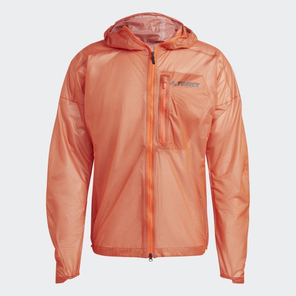 Orange Terrex Agravic 2.5-Layer Rain Jacket