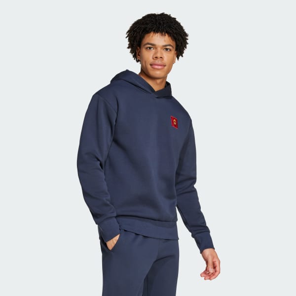 Blu Felpa con cappuccio Seasonal Doubleknit AS Roma