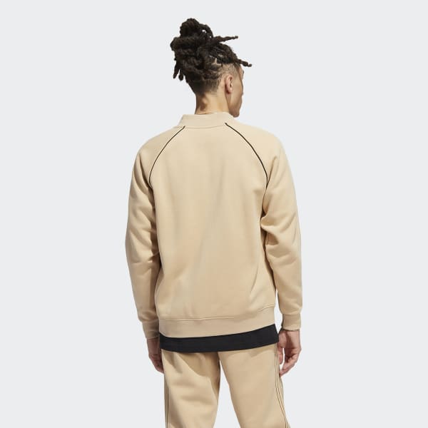 Beige Fleece SST Trainingsjack SU569