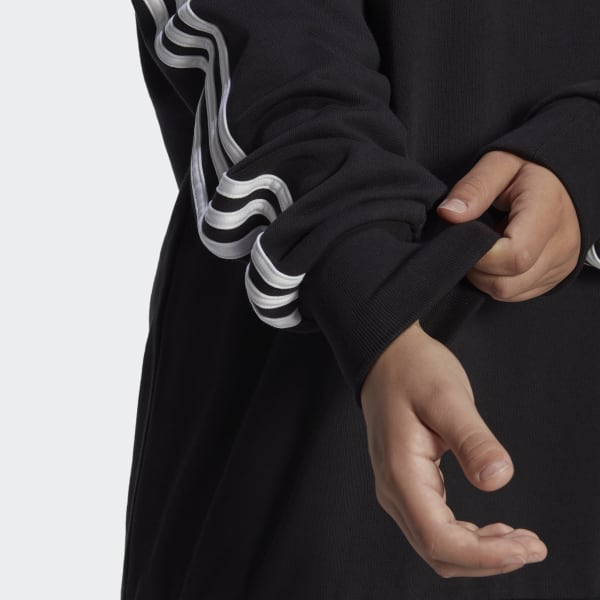 Black adicolor Trefoil Hoodie (Plus Size)