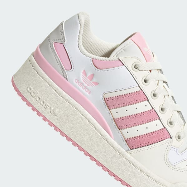 White adidas with pink stripes new arrivals