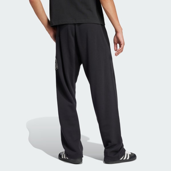 Μαύρο Outlined Trefoil Pants