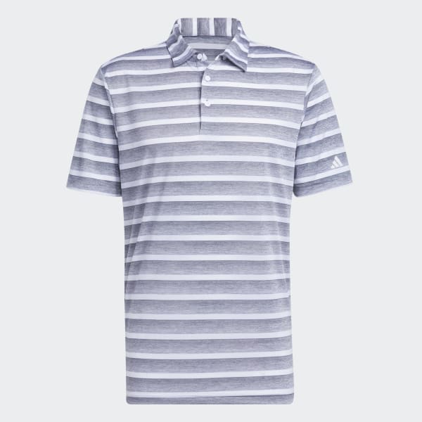 Two-Color Striped Polo Shirt