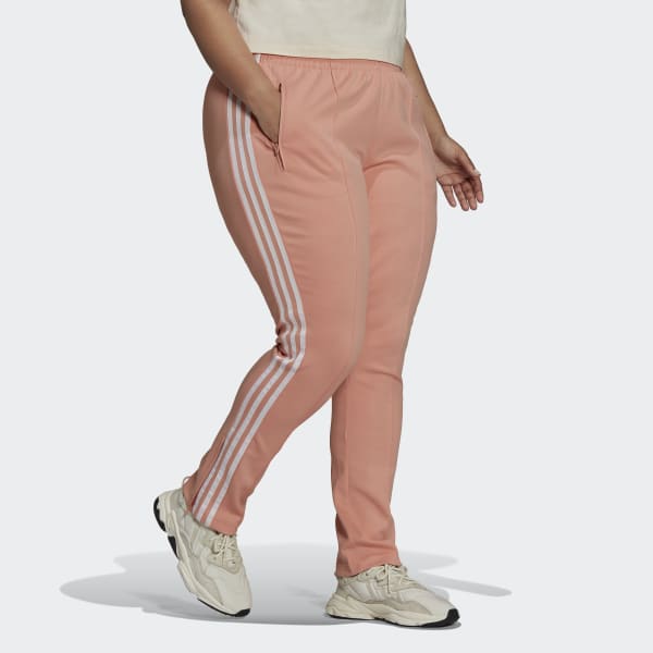 adidas Primeblue SST Track Pants (Plus Size) - Pink
