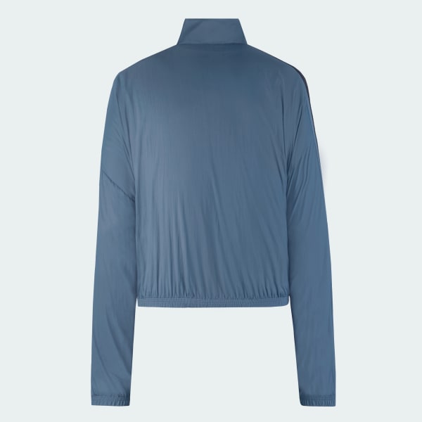 Azul Chamarra Deportiva Tiro Cut 3 Franjas Summer Tejida